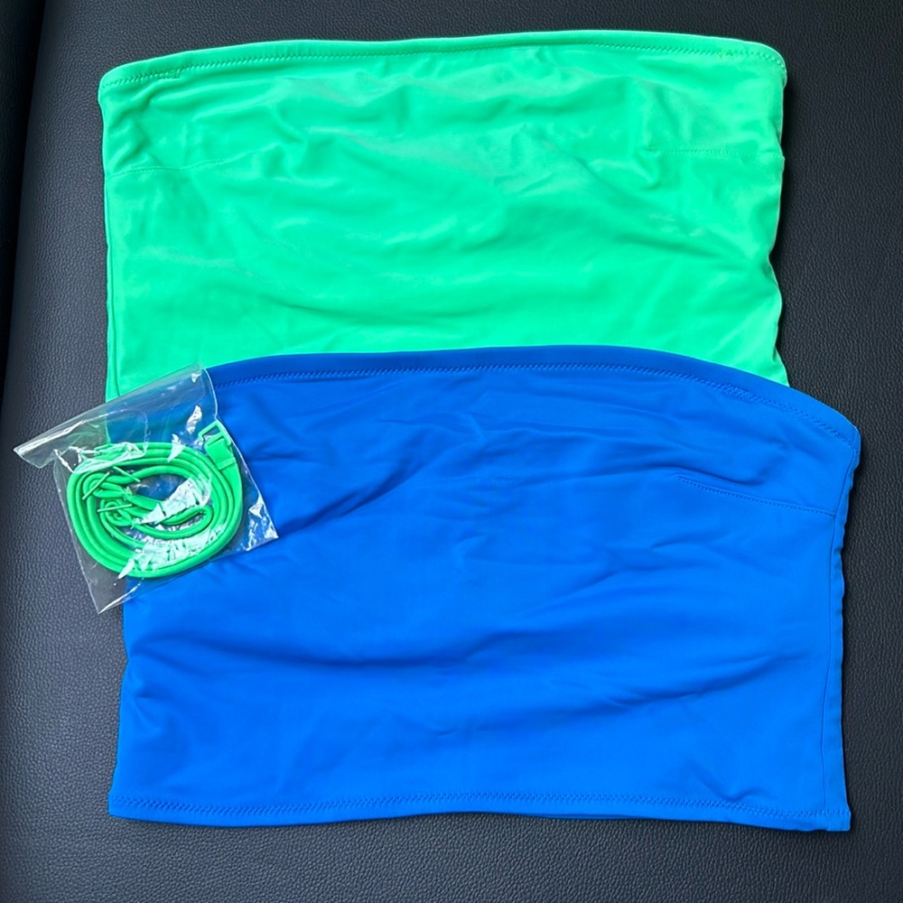Set of 2 Aerie bandeau swim tops Medium